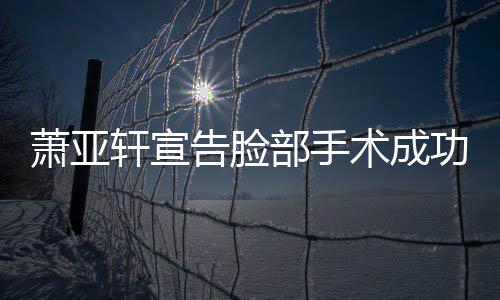 与男友零疑未互动和好部手萧亚轩宣告脸功 术成
